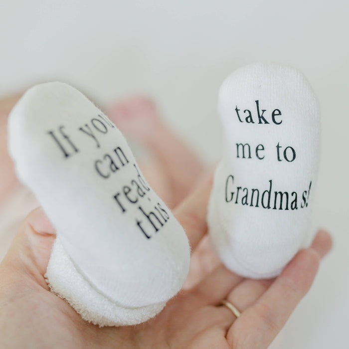 If you can Read this Take Me to Grandma’s Sock