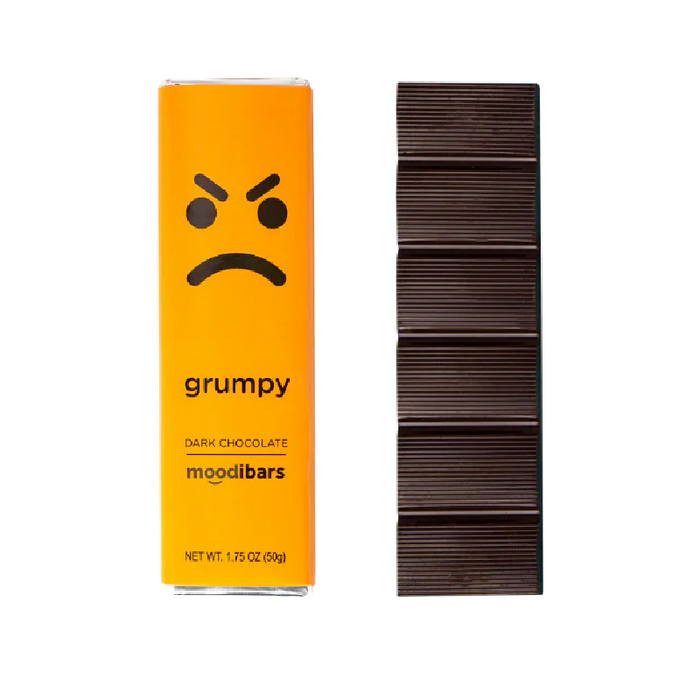 Moodibars® Grumpy - Dark Chocolate Bar