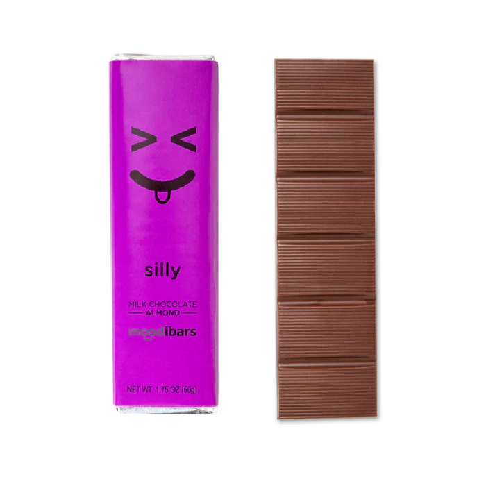 Moodibars® Silly  - Milk Chocolate Almond Bar