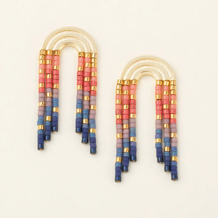 Chromacolor Miyuki Rainbow Fringe Earring