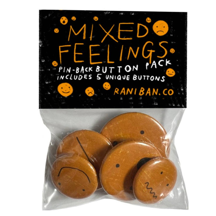 Mixed Feelings Pin-back Button Pack