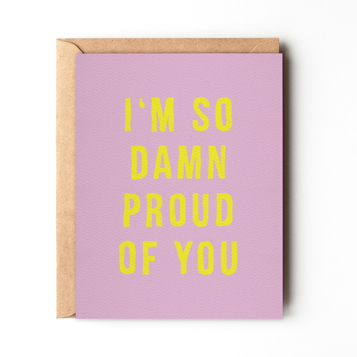 I'm so Proud of You - Congratulations Card