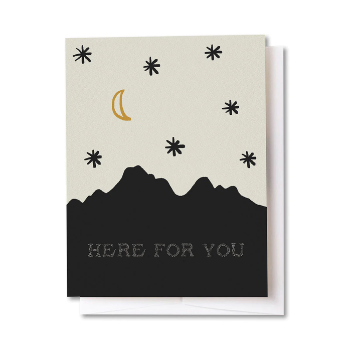 Here For You Moon Card
