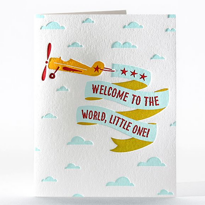 Flying Welcome Card
