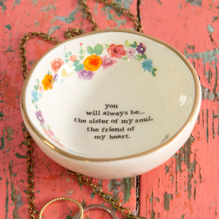 Ceramic Giving Trinket Bowl - Sister of My Soul