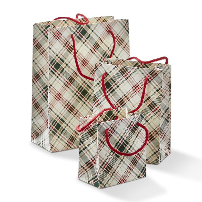 Holiday Plaid Gift Bag