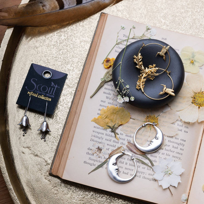 Refined Icon Earring - Lily Drop Earring/Silver