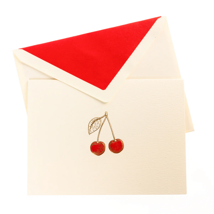 La Petite Presse Collection Cherries Luxe Boxed Cards