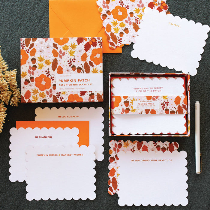 Pumpkin Patch Assorted Notecard Set