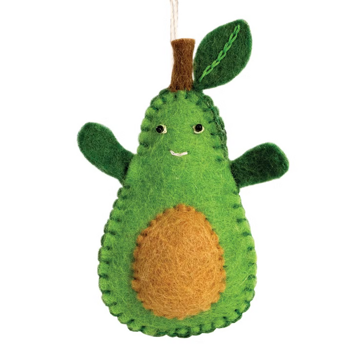 Woolie Avocado Kid Ornament
