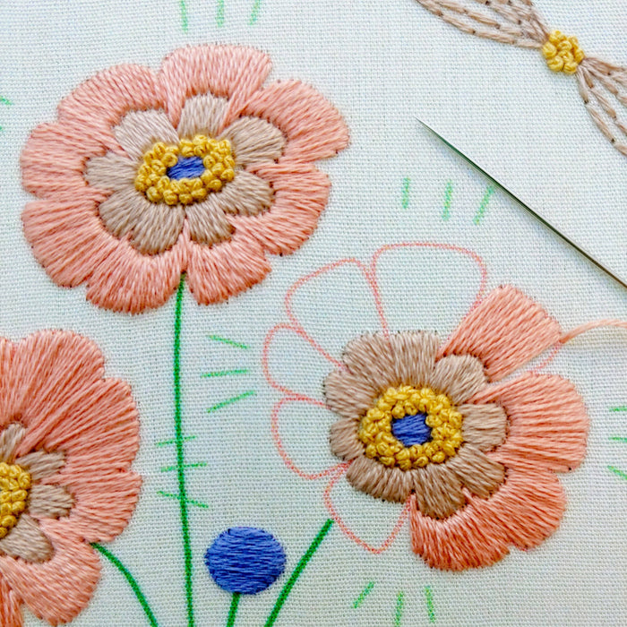 True bloom embroidery kit