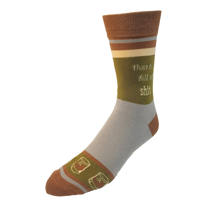 Better to be Full of Whiskey Men's Socks