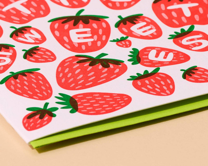 The Sweetest (Berry) Letterpress Love & Friend Card