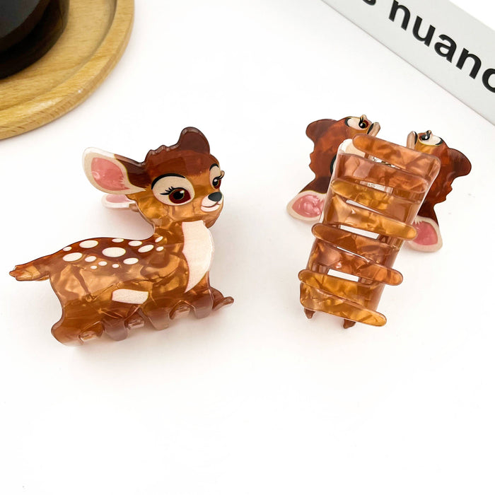 Cute Reindeer Hair Claw Clip