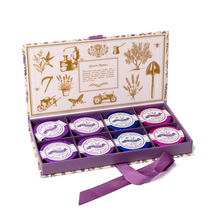 Lavender Shower Steamers 8-Pack | Spa Aromatherapy Gift Set