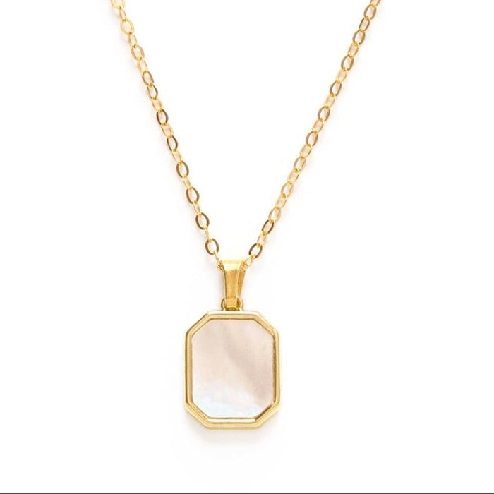 Mother of Pearl Pendant Necklace