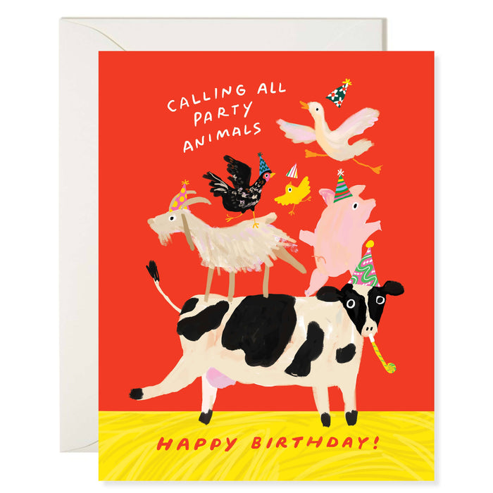 Farm Party Animal – Birthday Card