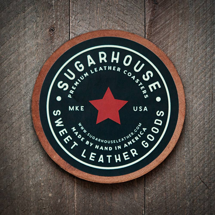 Cheers! Leather Coaster