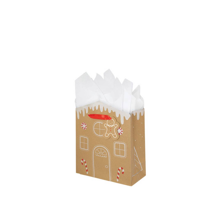 Gingerbread House Medium Gift Bag