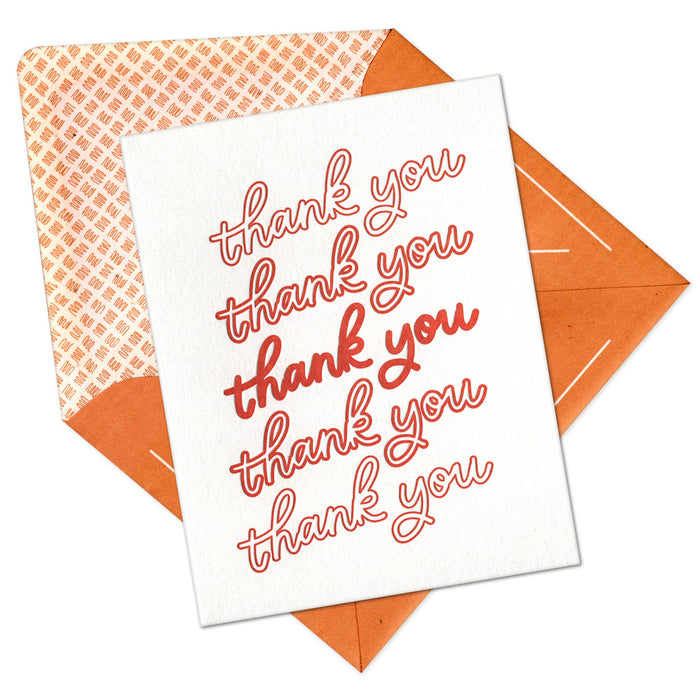 Iconic Shopping Bag Modern Thank You Card