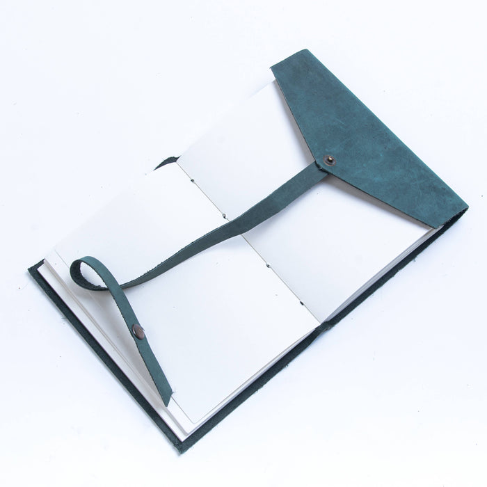 Teal Blue Leather journal