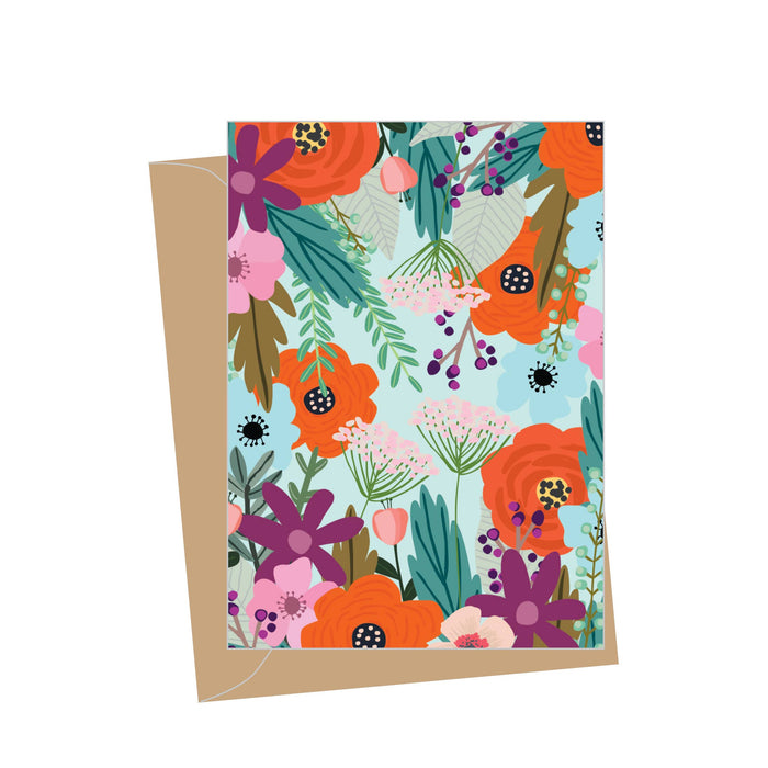 Mini Floral Blank Card
