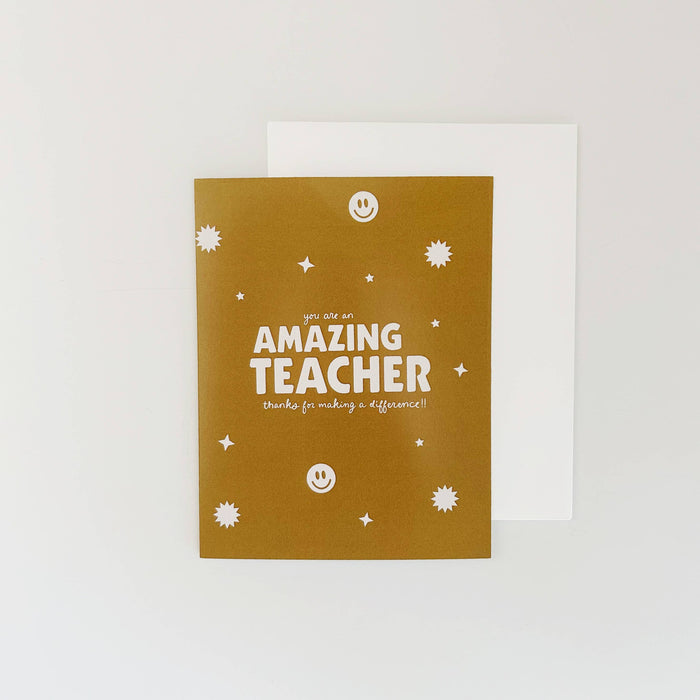 Teacher Appreciation Card