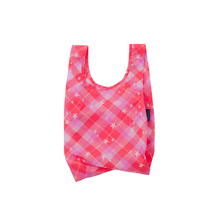 Baby Baggu - Pink Star Plaid