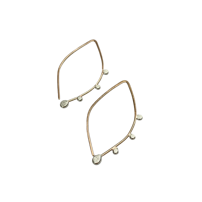 Small Bulb Hoop Earrings - GF
