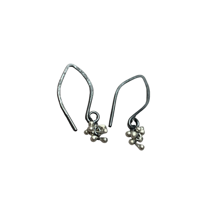 Mini Wisteria Caviar Hook Earrings: OXSS