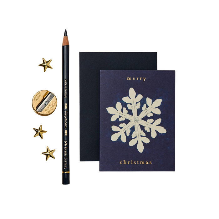 Snowflake 'Merry Christmas' Mini Card
