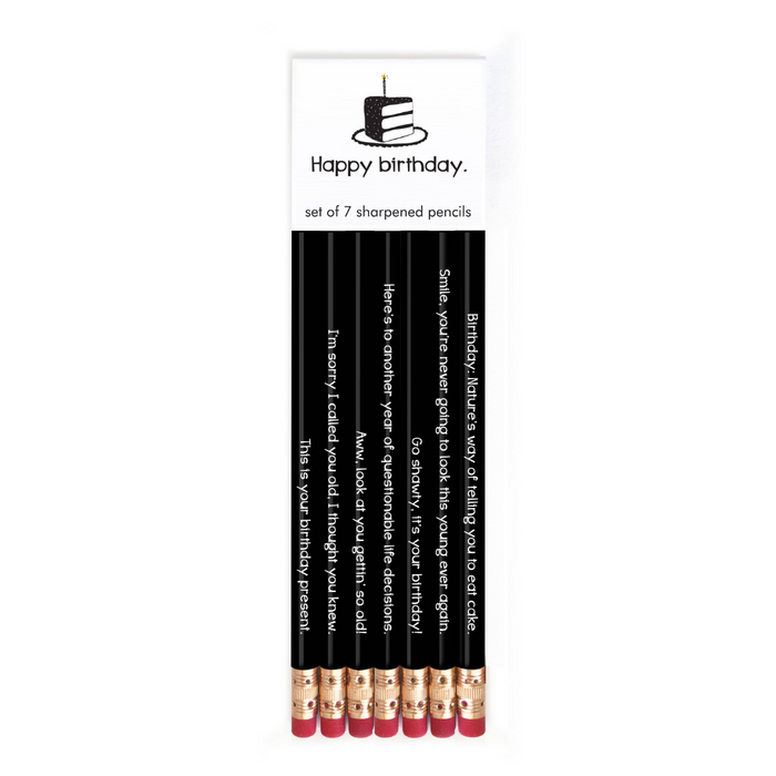Happy Birthday. Pencil Set