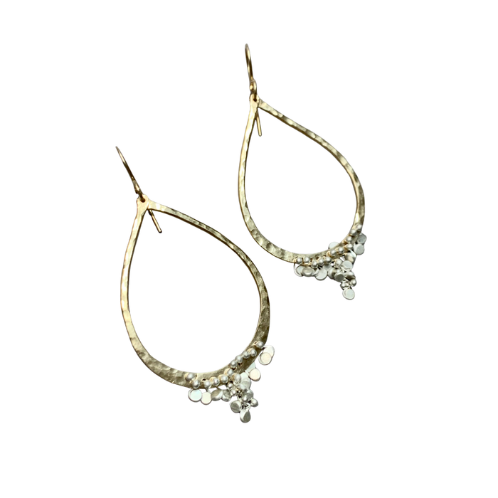 Large Tear Confetti Earrings