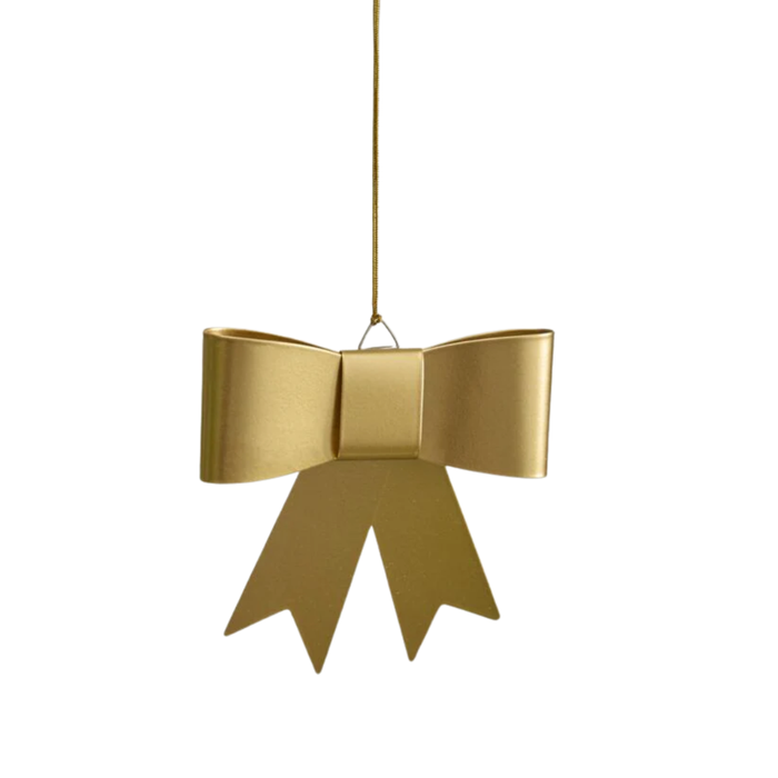 Perfect Bow Ornament - Gold