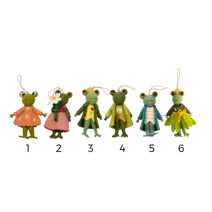 Dapper Frog Ornaments