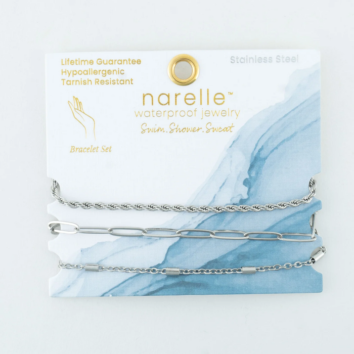 Waterproof Twisted Chain Bracelet Set