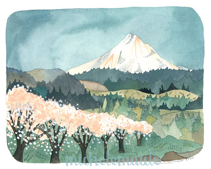 8 x 10" Print - Mt Hood Landscape