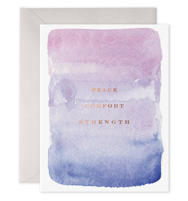Peace Comfort Strength Sympathy Card