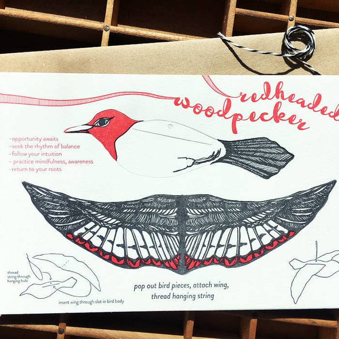 Woodpecker Pop-Out Bird Card