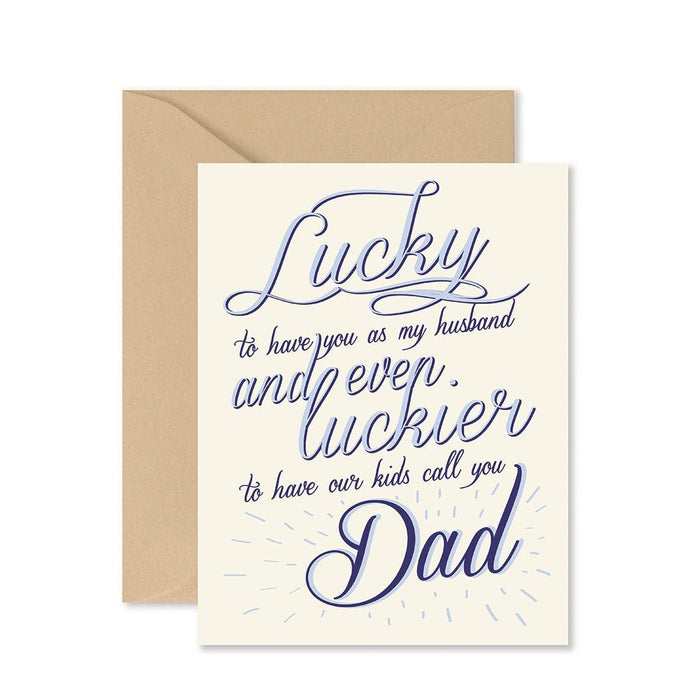 Lucky Dad Greeting Card