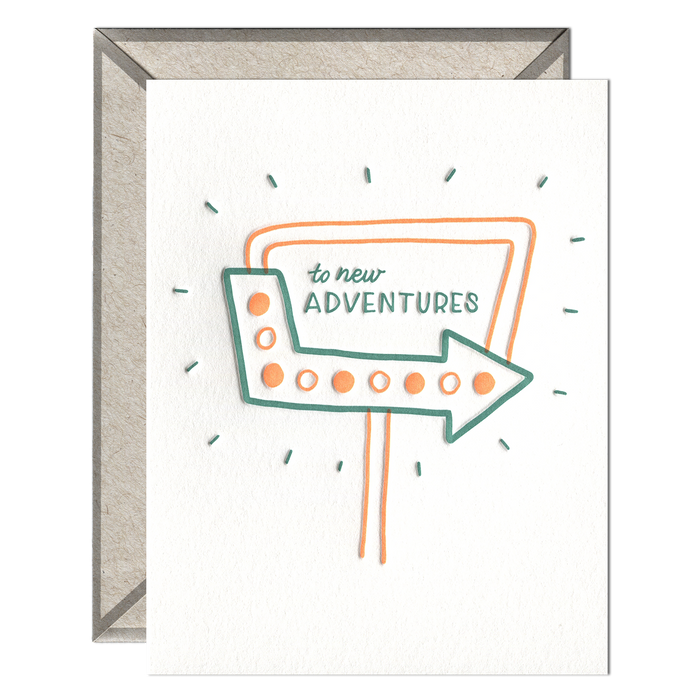 To New Adventures Card