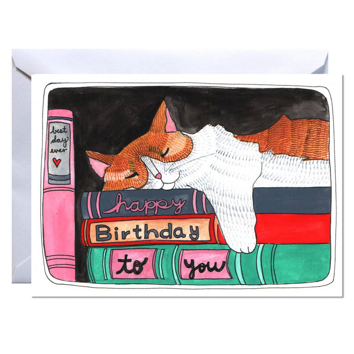 Birthday Card - Cat Nap