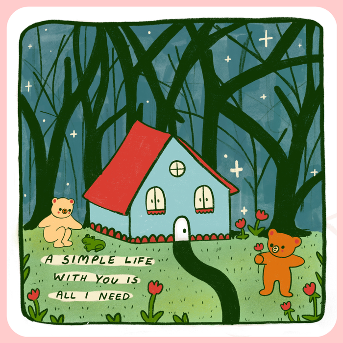 A Simple Life Sticker