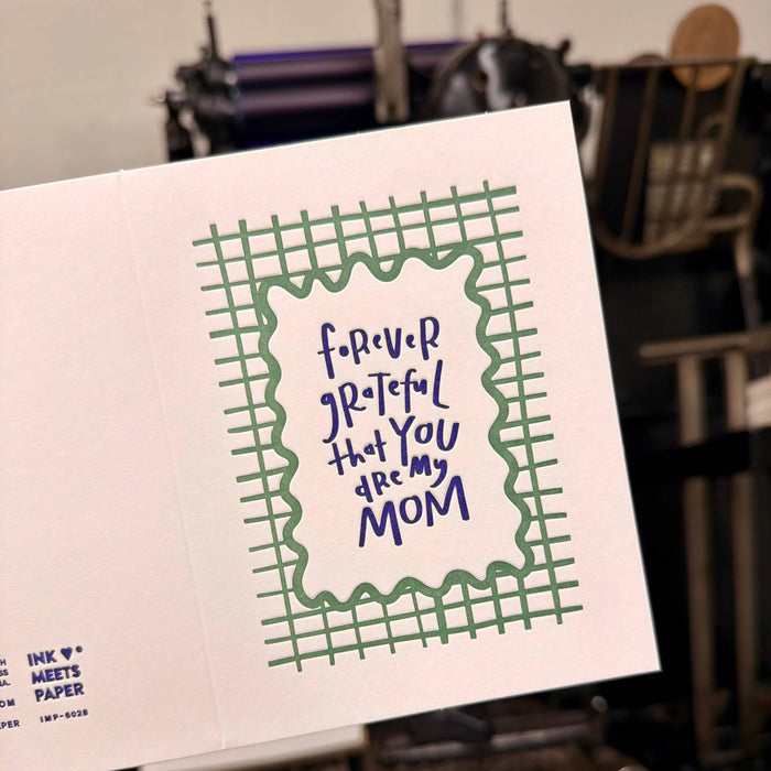 Forever Grateful Mom Greeting Card for Mother's Day