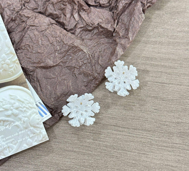 Frosty Snowflake Hair Clip, Winter Hair Accessories