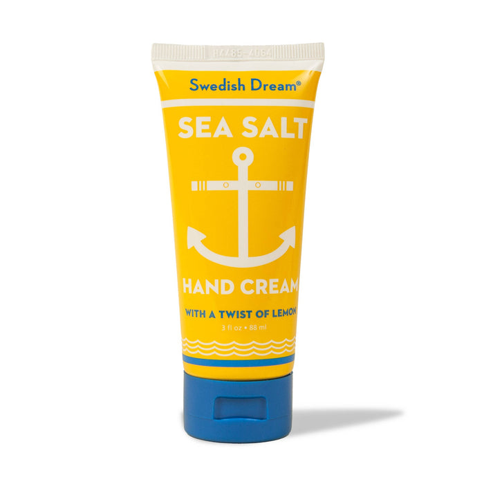 Tube of Swedish Dream Sea Salt Hand Cream on a white background