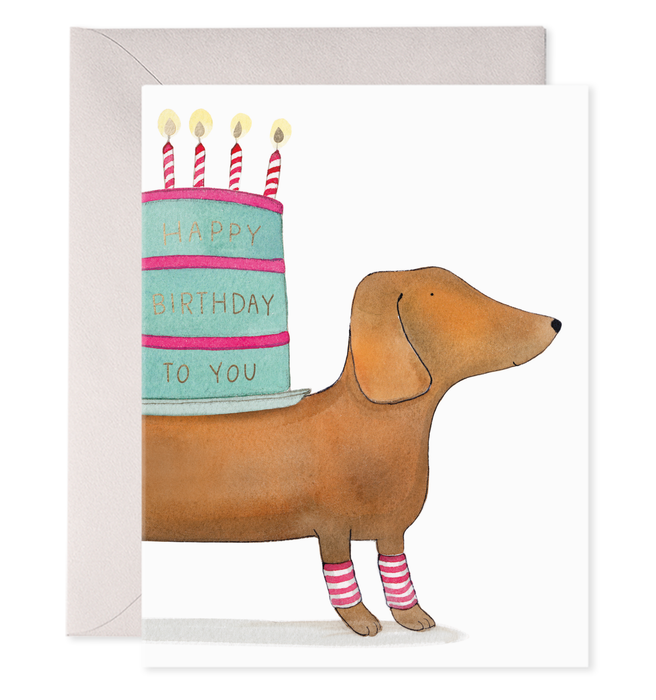 Slinky Dog Birthday Wishes Card