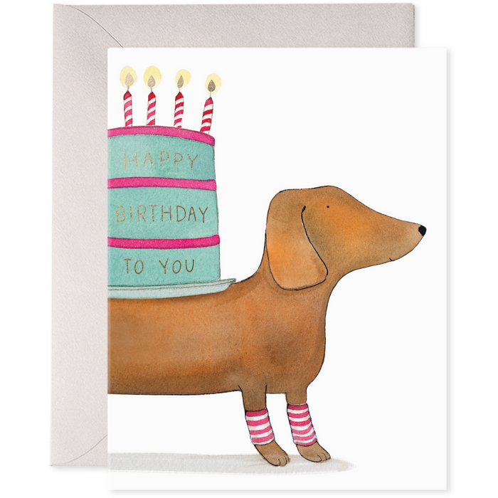 Slinky Dog Birthday Wishes Card