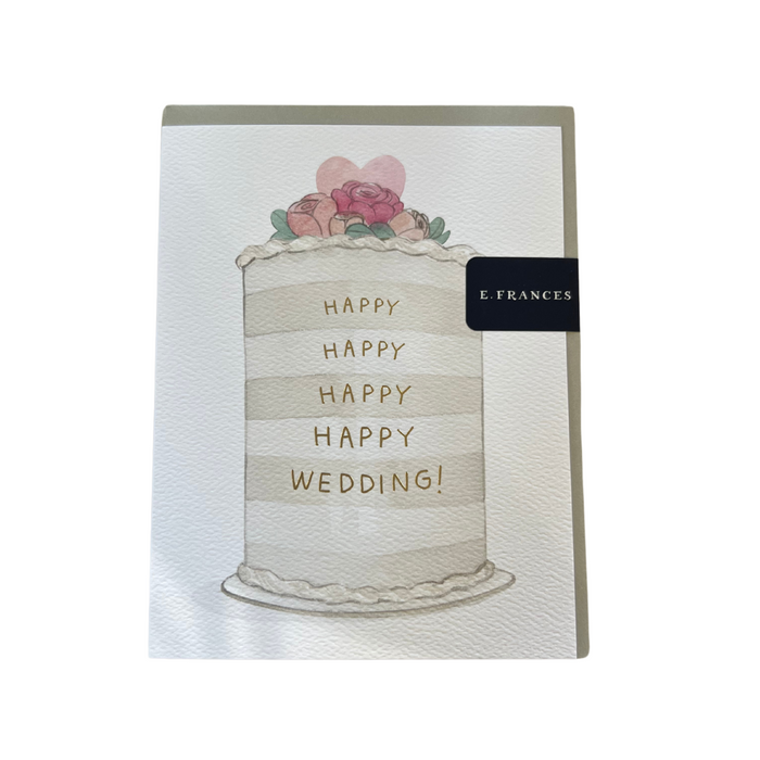 Frosted Wedding Greeting Card