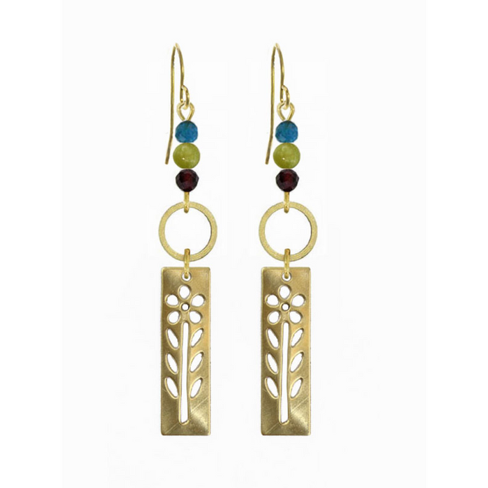 Flower Bar Earrings